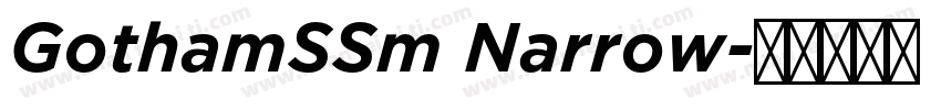 GothamSSm Narrow字体转换